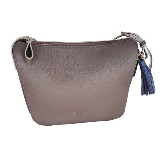 Kate Spade Taupe Pebble Leather Shoulder Bag - Picture 1 of 16